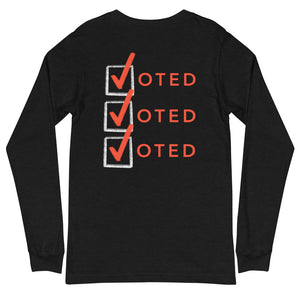 Voted Checkbox - Unisex Long Sleeve Tee