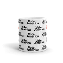 Load image into Gallery viewer, VoteAmerica Patterned Mug
