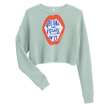 Load image into Gallery viewer, Women&#39;s Cropped Sweatshirt - Vote Like Your Rights Depend On It
